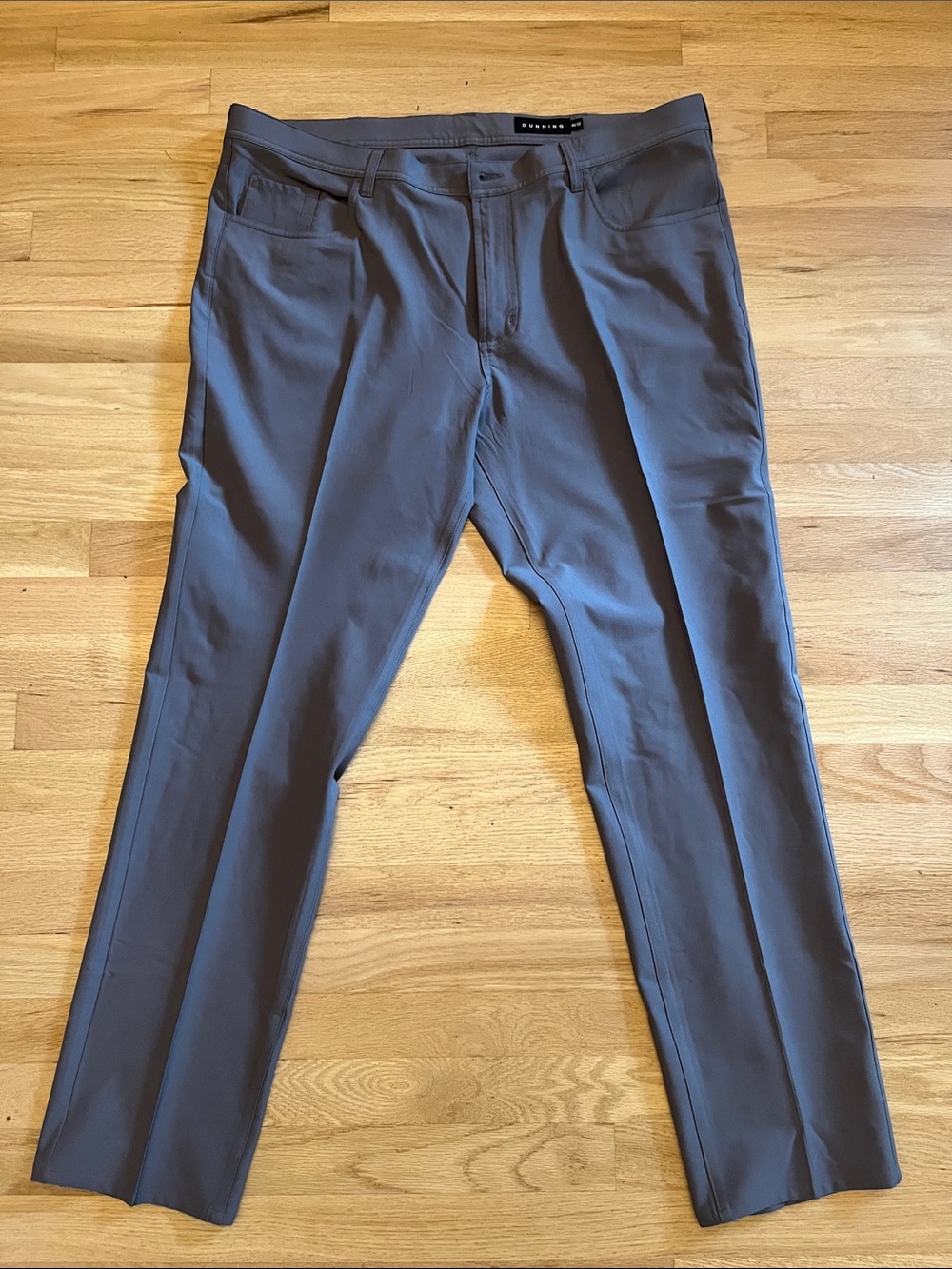 Dunning Men's Gray performance pant Slim Fit